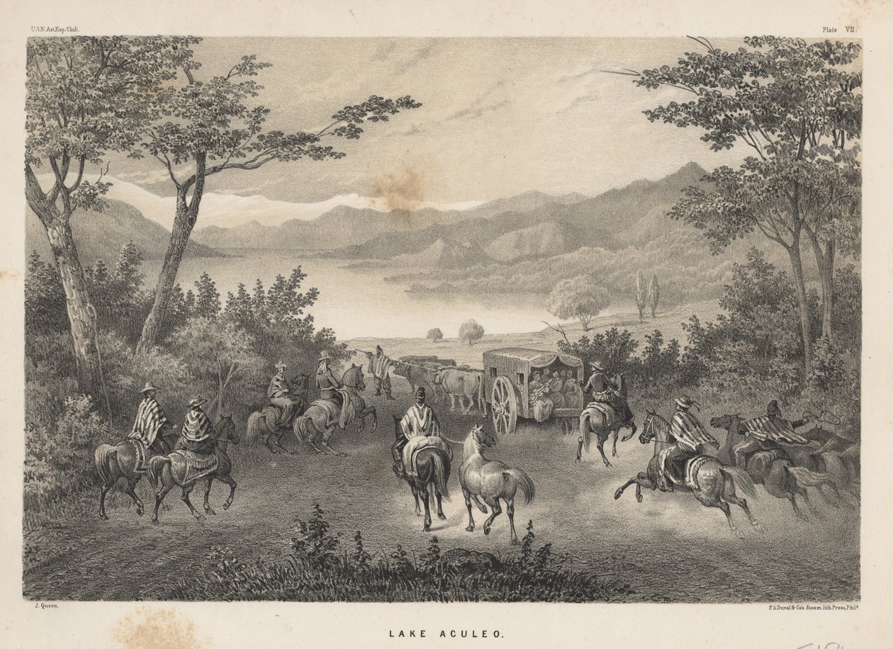 Lake Aculeo, 1855 av James Fuller Queen
