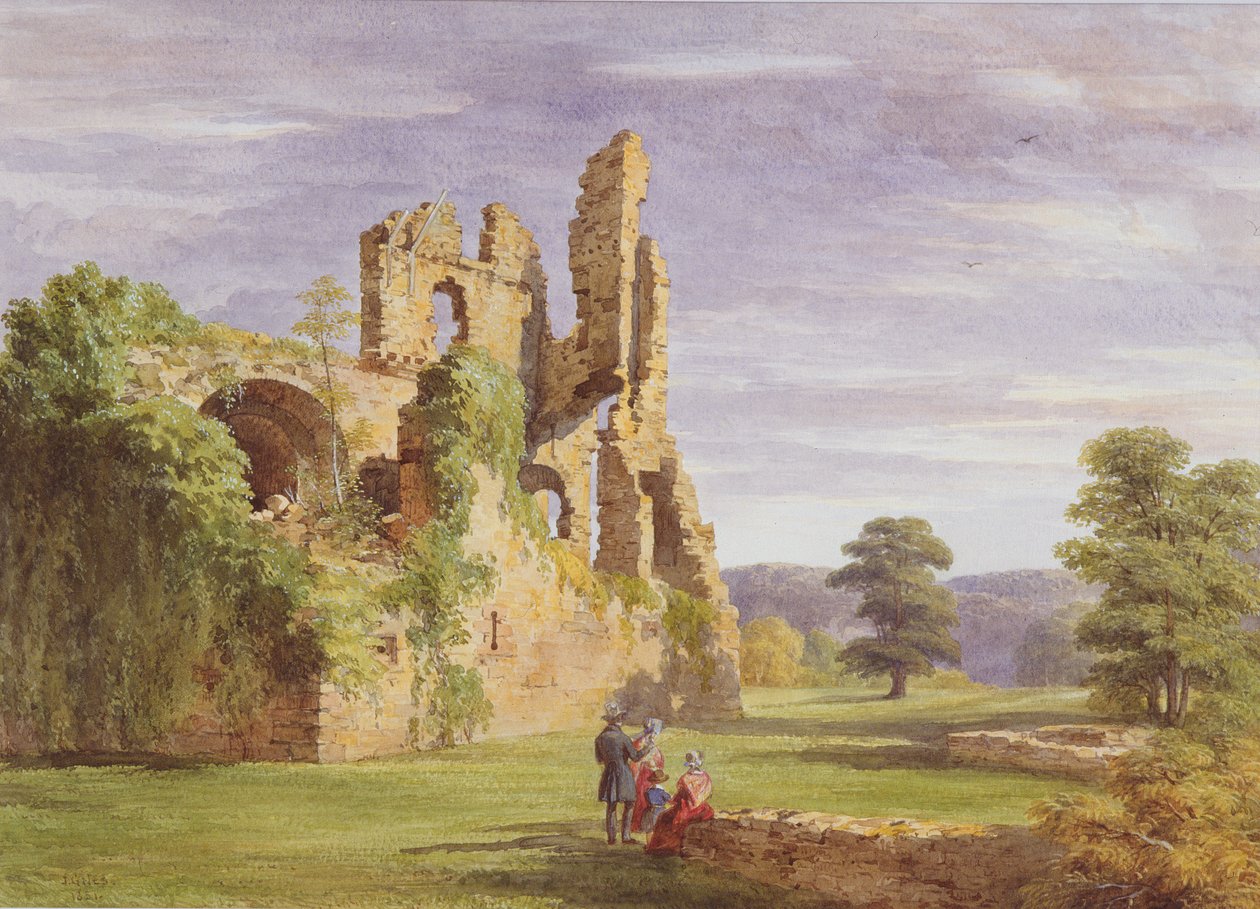 Gight Castle, 1851 av James Giles