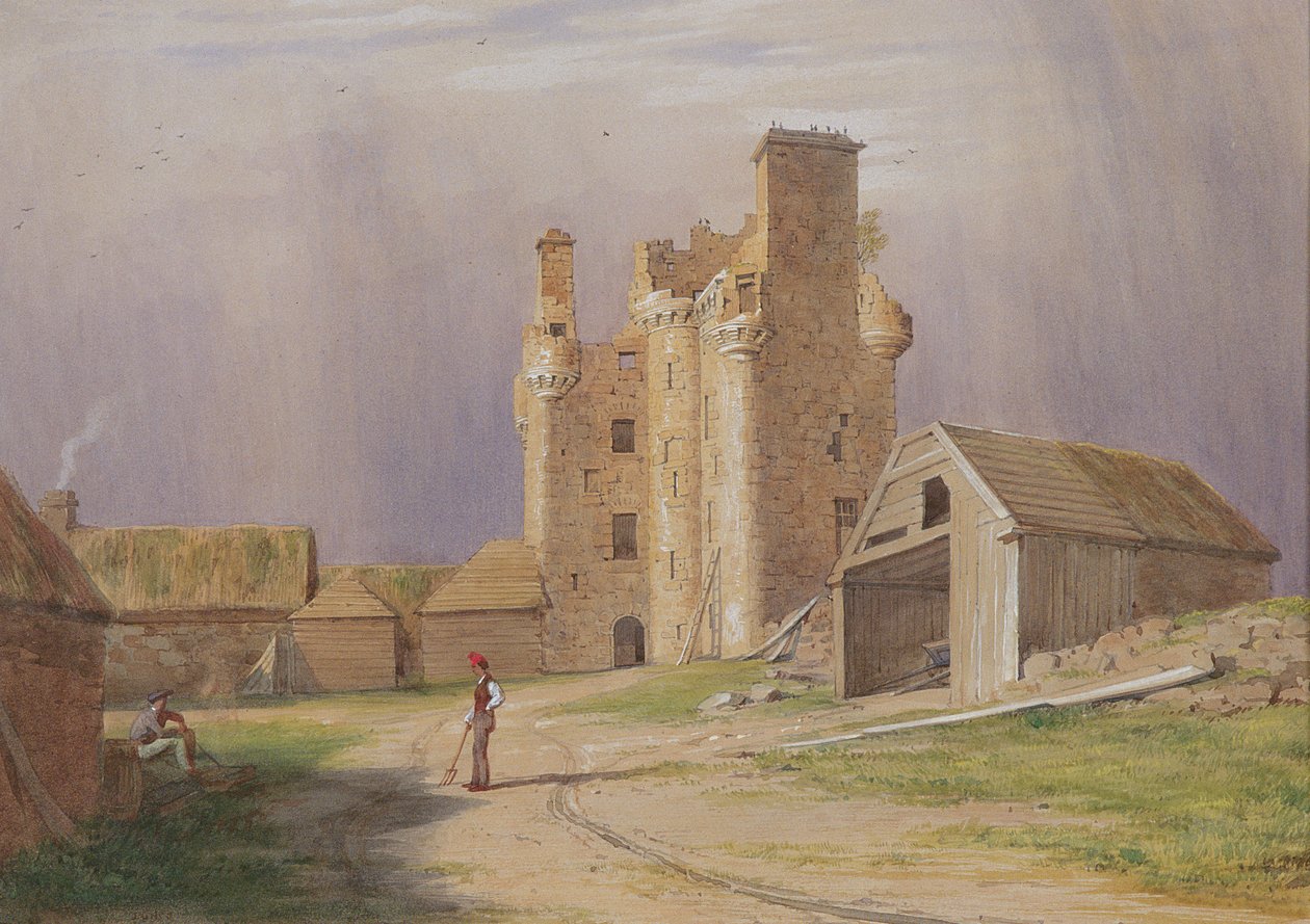 Tillycairn Castle, 1840-tallet av James Giles
