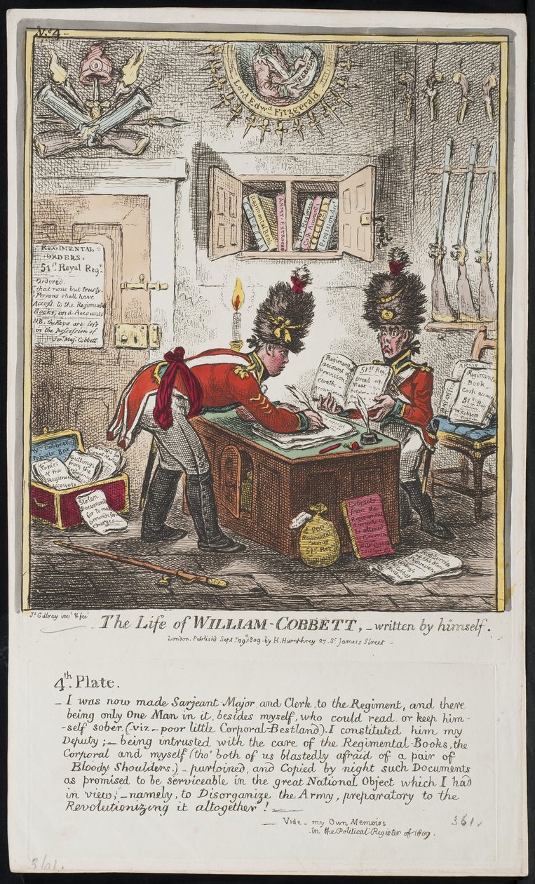 The Life of William Cobbett, skrevet av ham selv av James Gillray