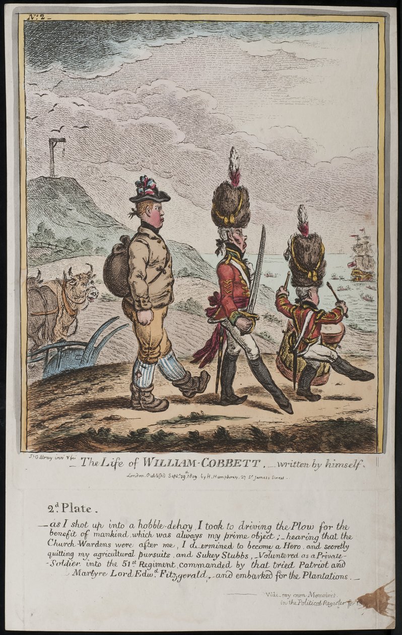 The Life of William Cobbett, skrevet av ham selv av James Gillray