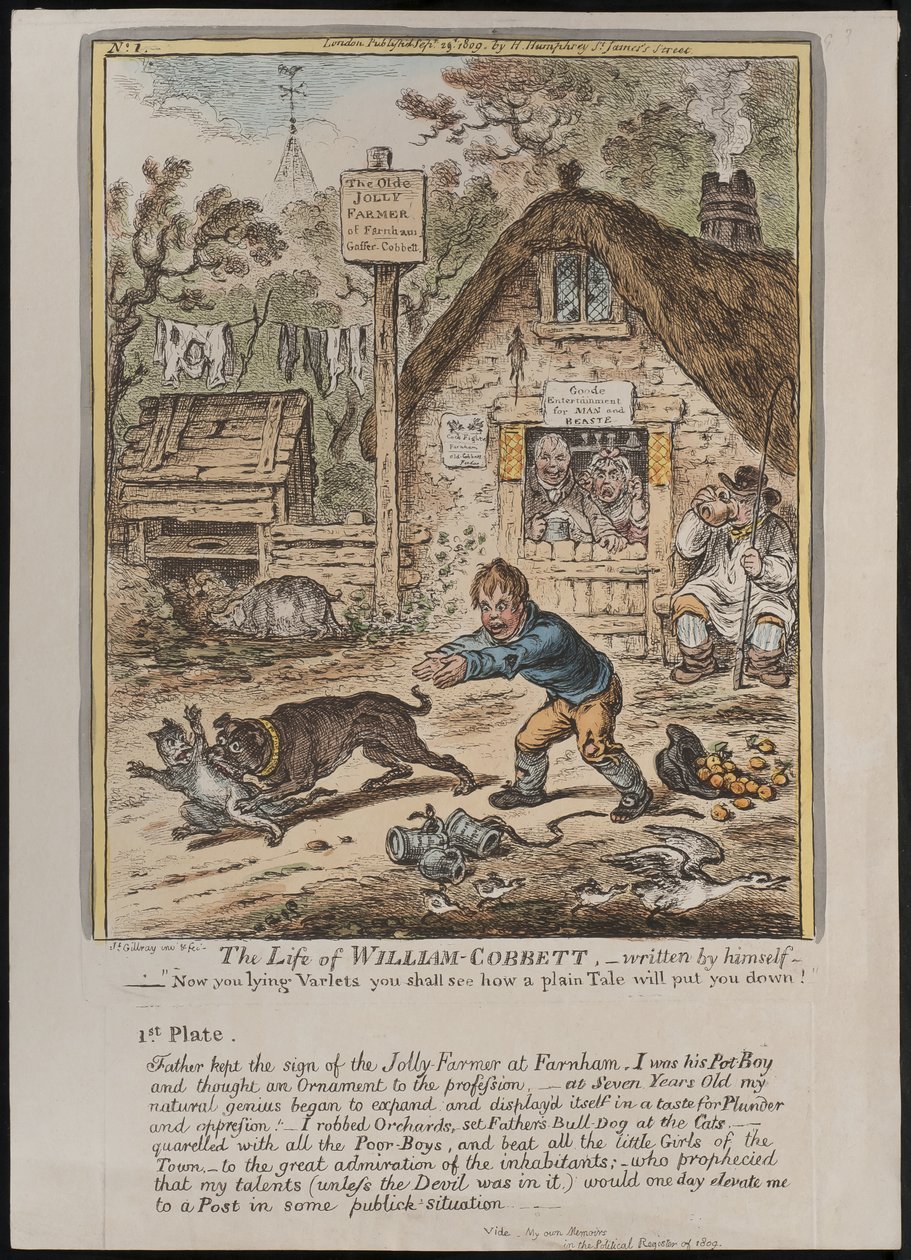 The Life of William Cobbett, skrevet av ham selv av James Gillray