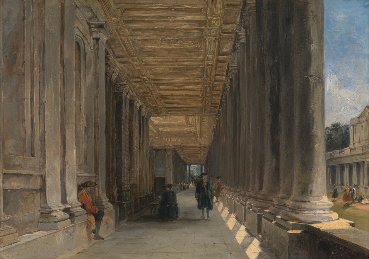 The Colonnade of Queen Marys House, Greenwich av James Holland