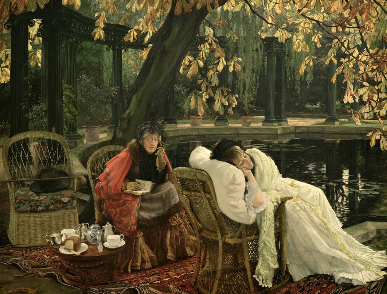 En rekonvalesent, ca. 1876 av James Jacques Joseph Tissot