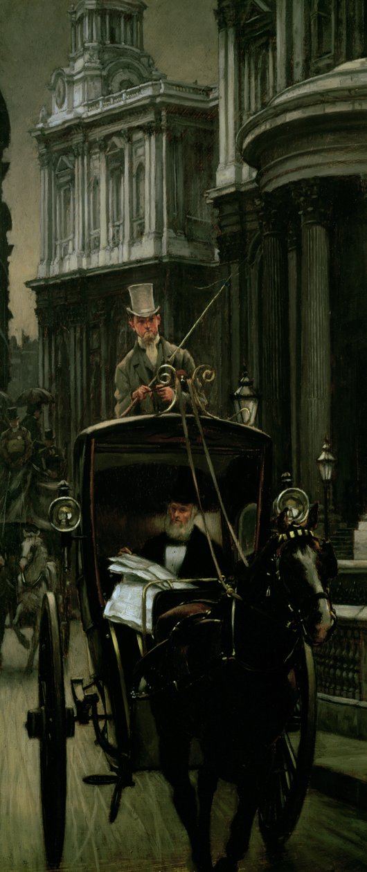 Going to Business (Going to the City), ca. 1879 (panel) av James Jacques Joseph Tissot