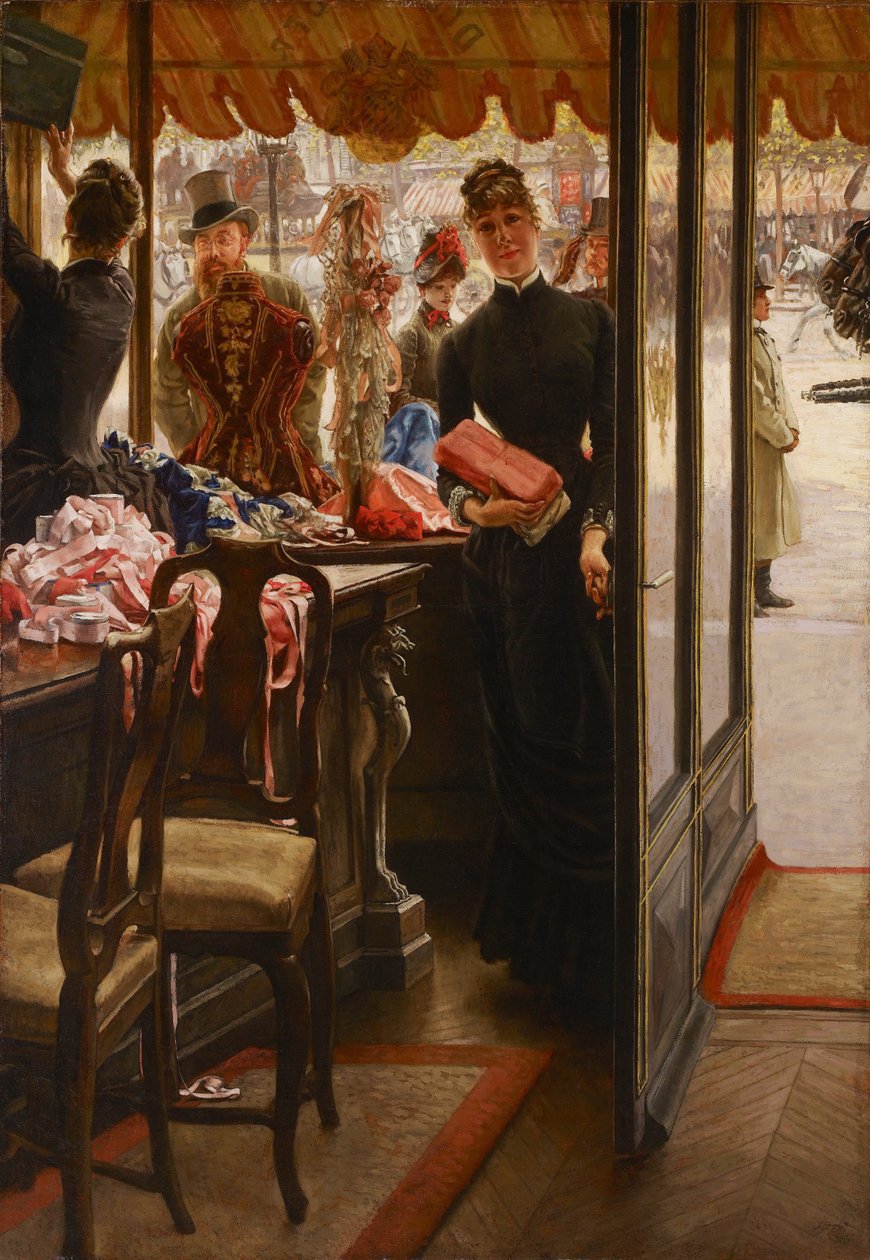 Butikkdamen av James Jacques Joseph Tissot