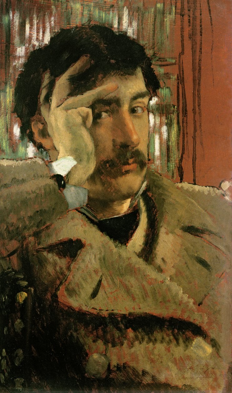 Selvportrett, ca. 1865 (panel) av James Jacques Joseph Tissot