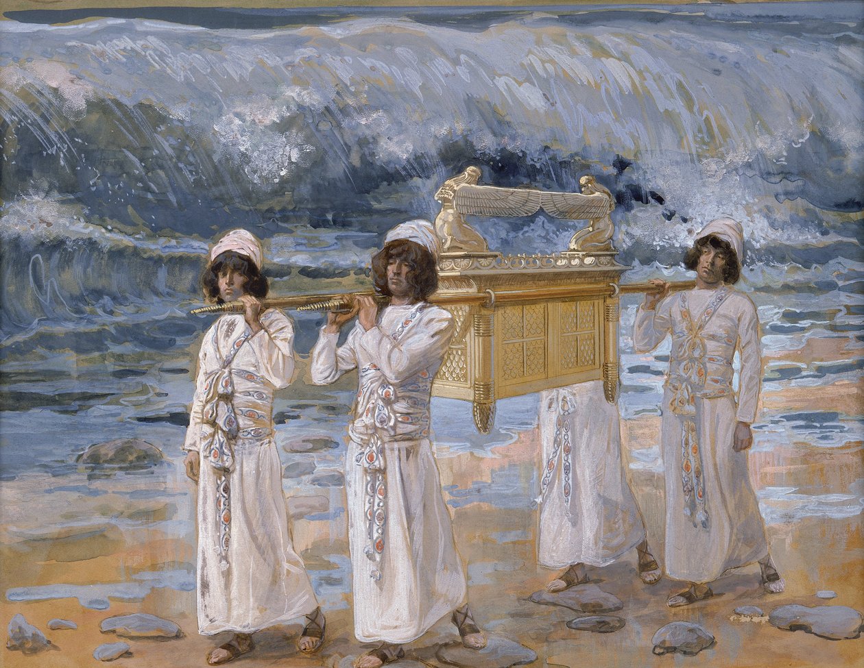 Arken passerer over Jordan av James Jacques Joseph Tissot