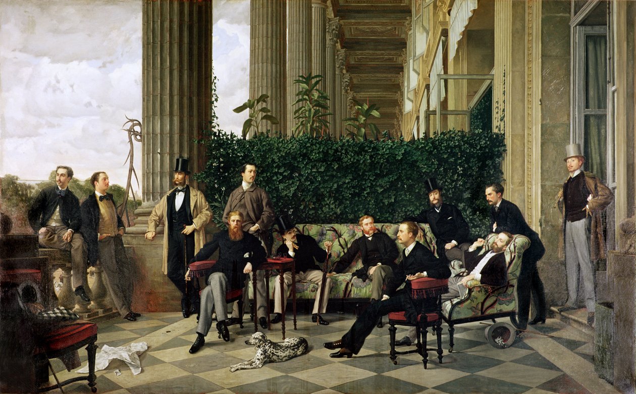 Circle of the Rue Royale, Paris, 1868 av James Jacques Joseph Tissot