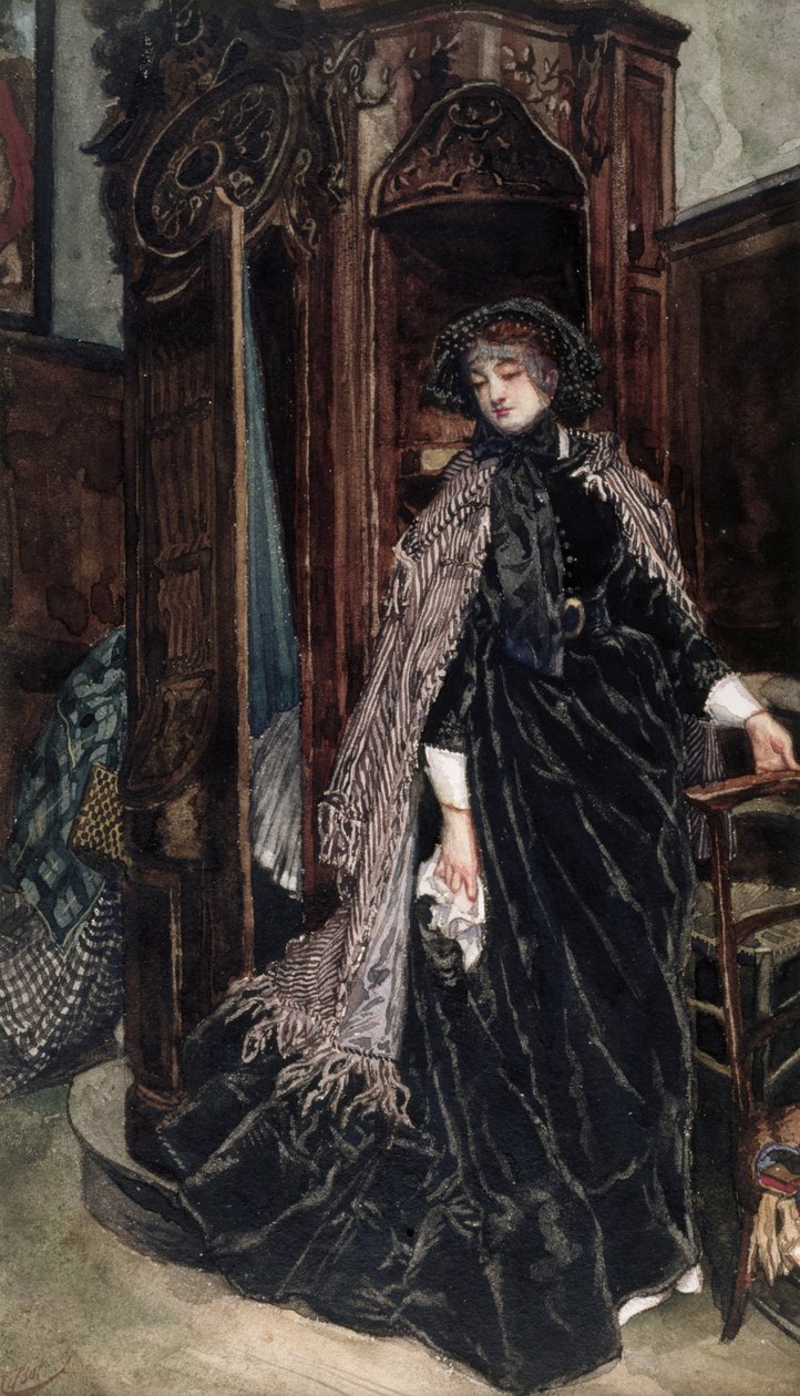 The Confessional, 1867 av James Jacques Joseph Tissot