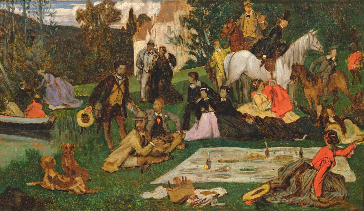 Pikniken, ca. 1865-68 av James Jacques Joseph Tissot