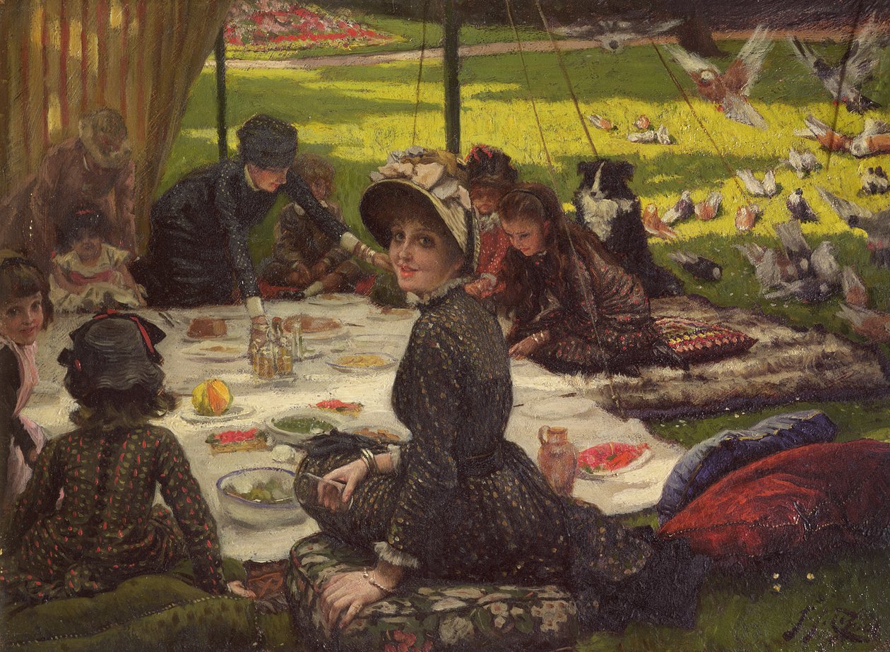 The Picnic, ca. 1881-2 (panel) av James Jacques Joseph Tissot