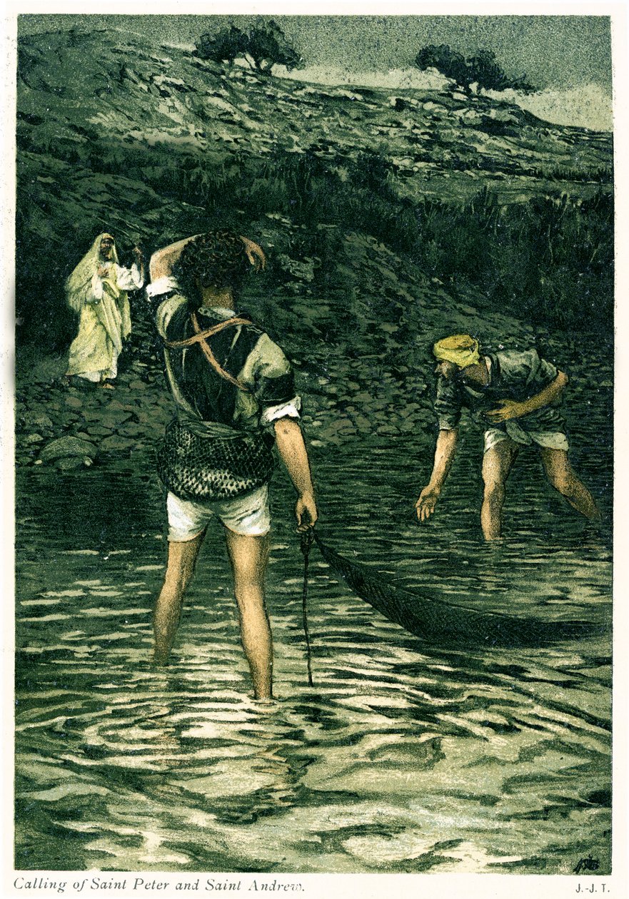 Kalt av Saint Peter og Saint Andrew - Bibelen av James Jacques Joseph after Tissot