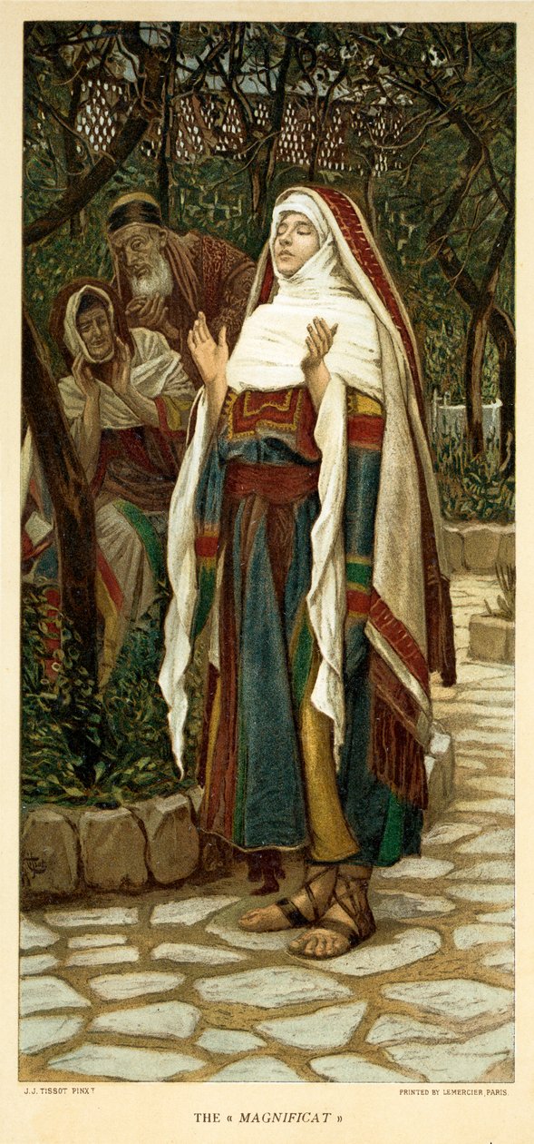 The Magnificat, Saint Luke - Kapittel 1 - Bibelen av James Jacques Joseph after Tissot