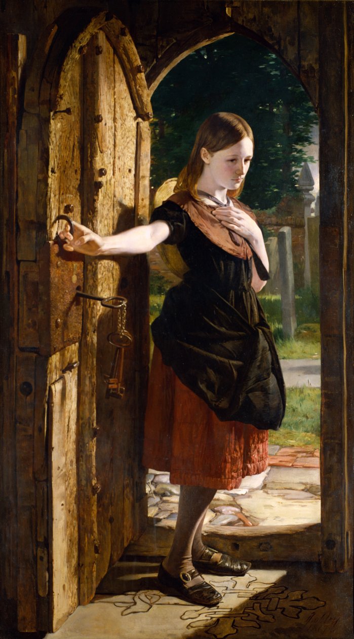 Lille Nell forlater kirken, fra 