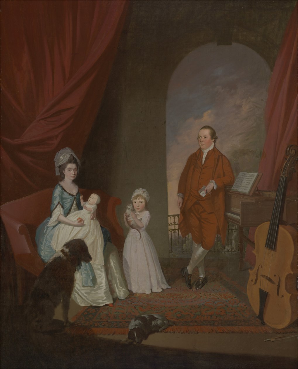 Familiegruppe, ca. 1774-80 av James Millar