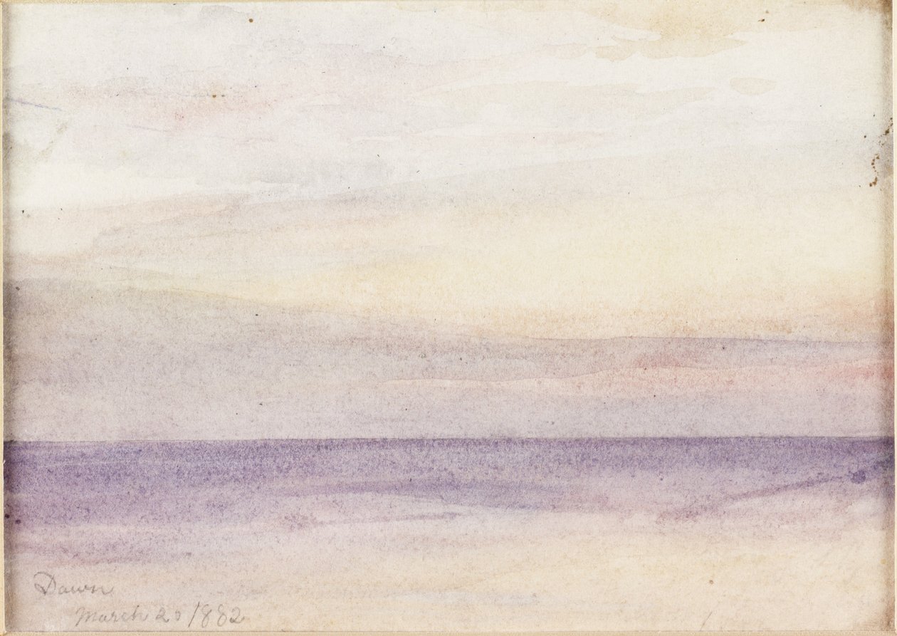Dawn (akvarell på papir) av James Miller Brown