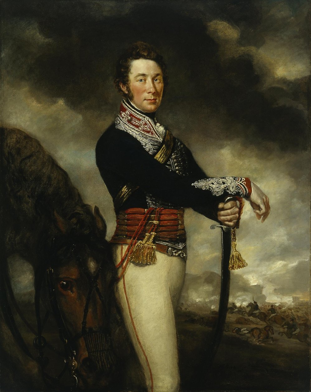 Kaptein Peter Hawker fra the 14th Light Dragoons av James Northcote