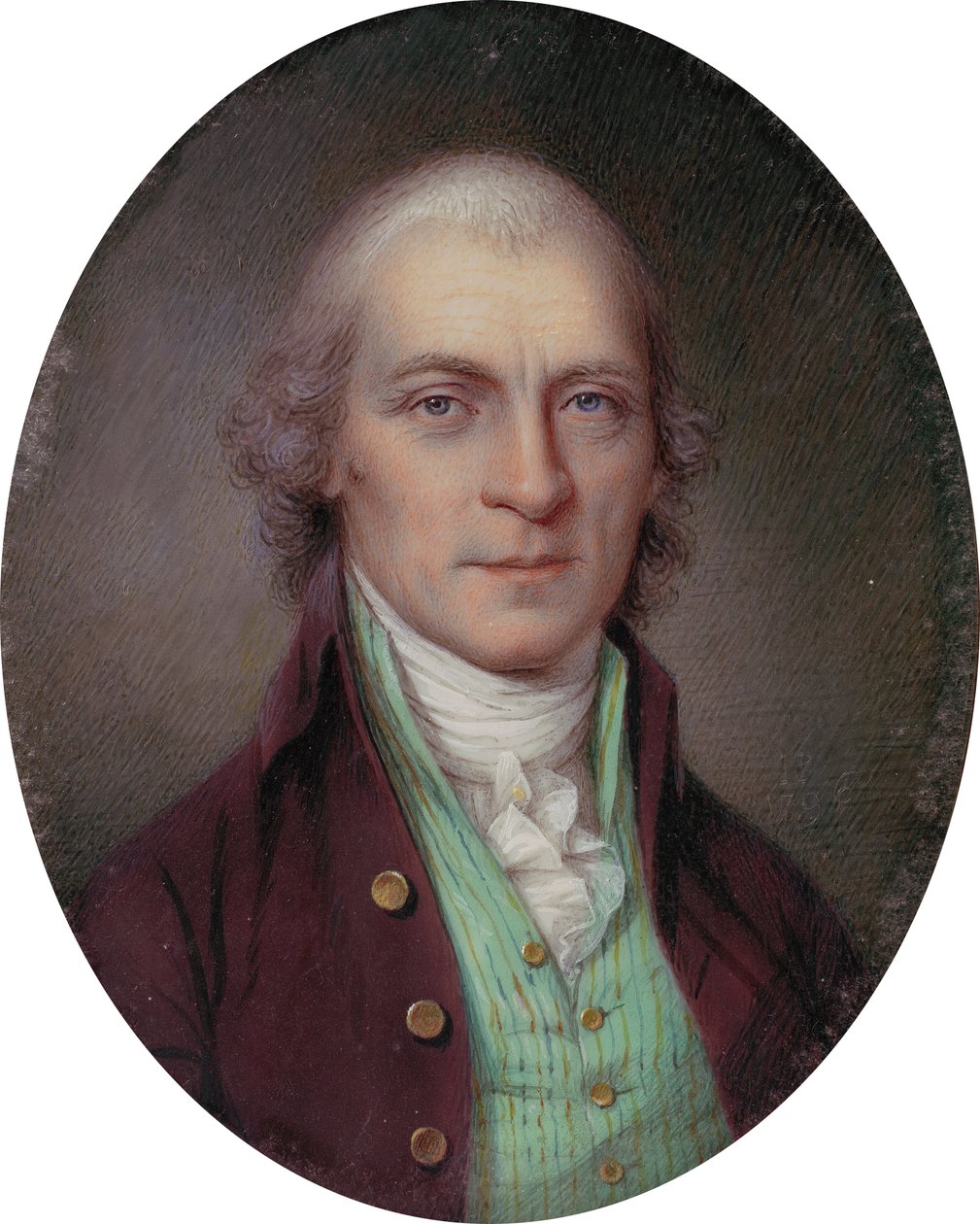 Portrett av oberst Richard Thomas av James the Elder Peale