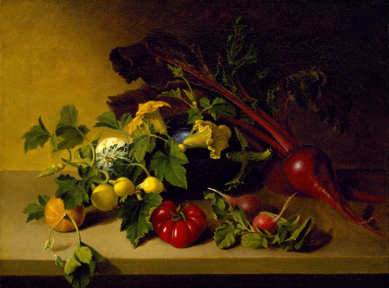 Stilleben med grønnsaker av James the Elder Peale