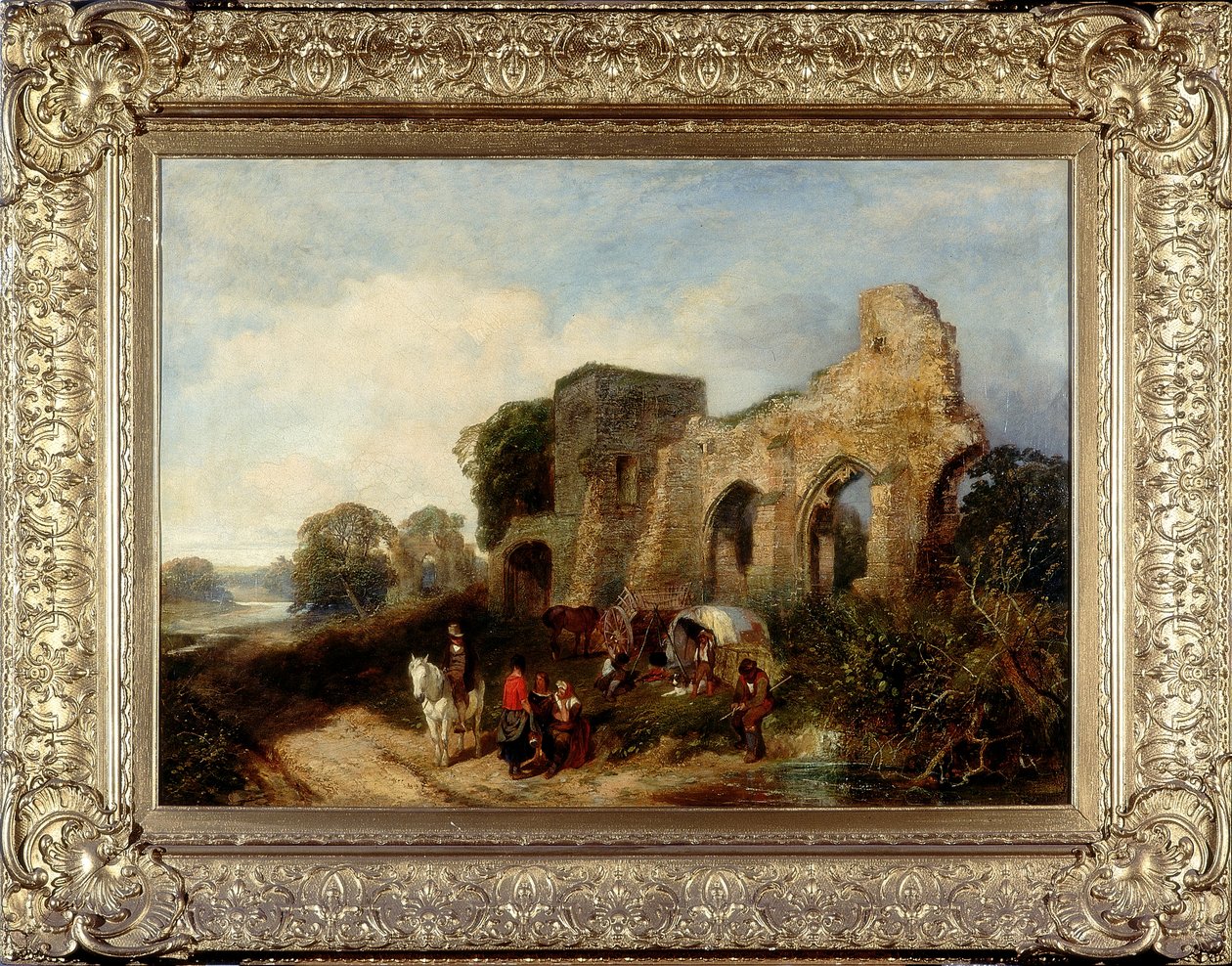 Easby Abbey, ca. 1852-1856 av James Peel