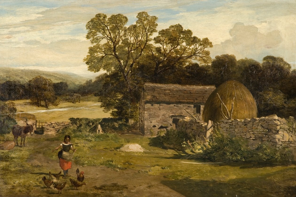 Landskap med en gård av James Peel