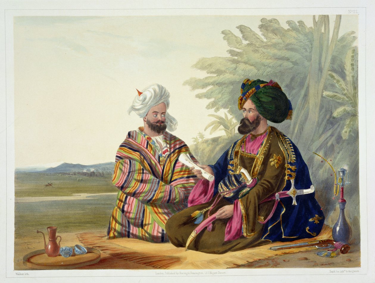 Meerz Fyze, en Oosbeg Elchee, eller ambassadør, plate 22 fra 
