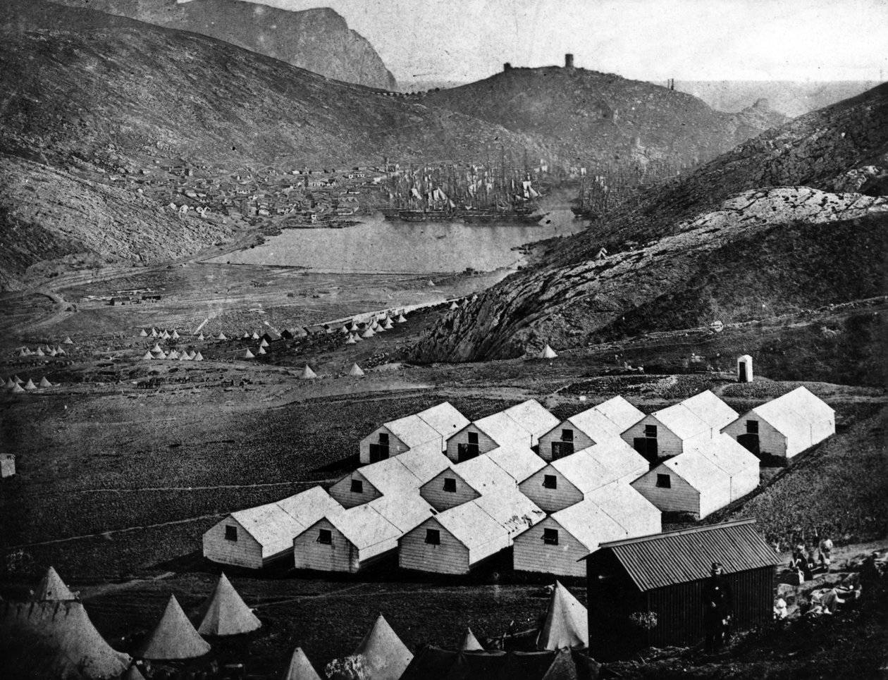 British Army Camp ved Balaclava, 1855 av James Robertson