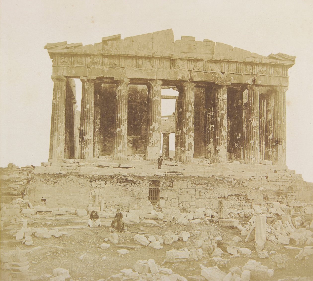 Utsikt over Parthenon fra vest av James Robertson