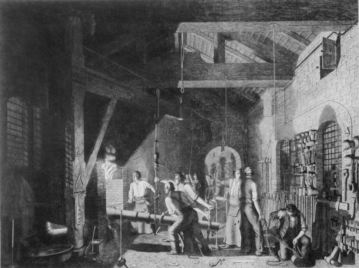 The Forge, 1859 av James Sharples