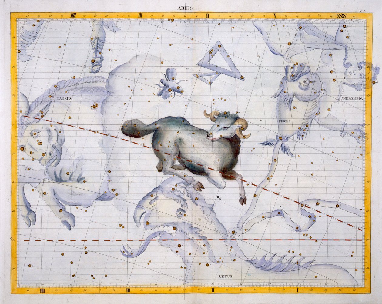 Constellation of Aries, plate 4 fra 