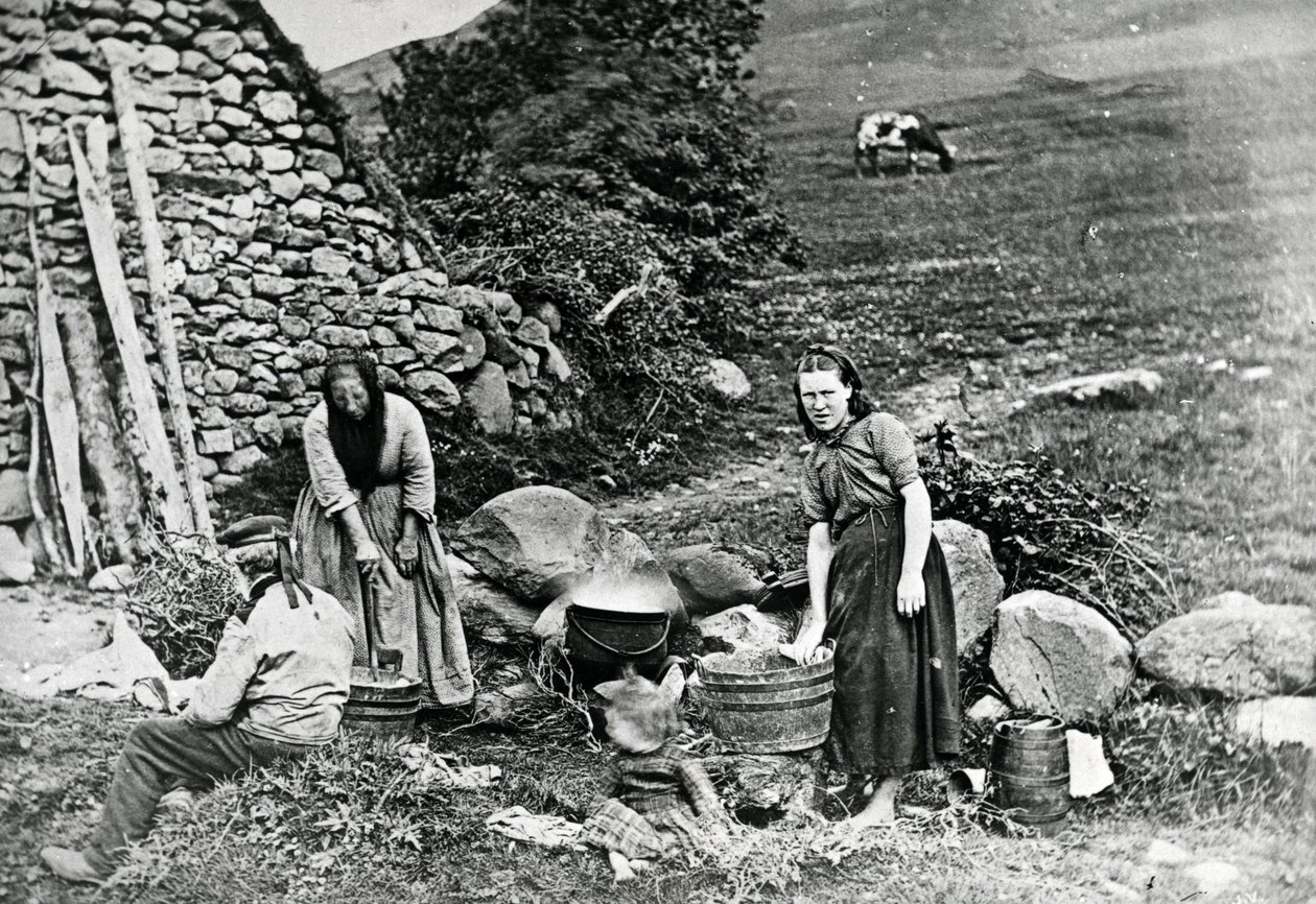Scottish Crofters, ca. 1860-80 av James Valentine