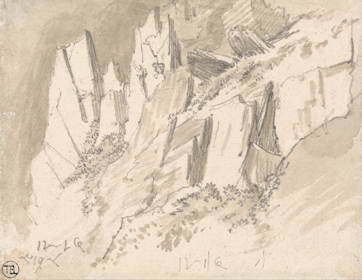 En Craggy Hillside av James Ward