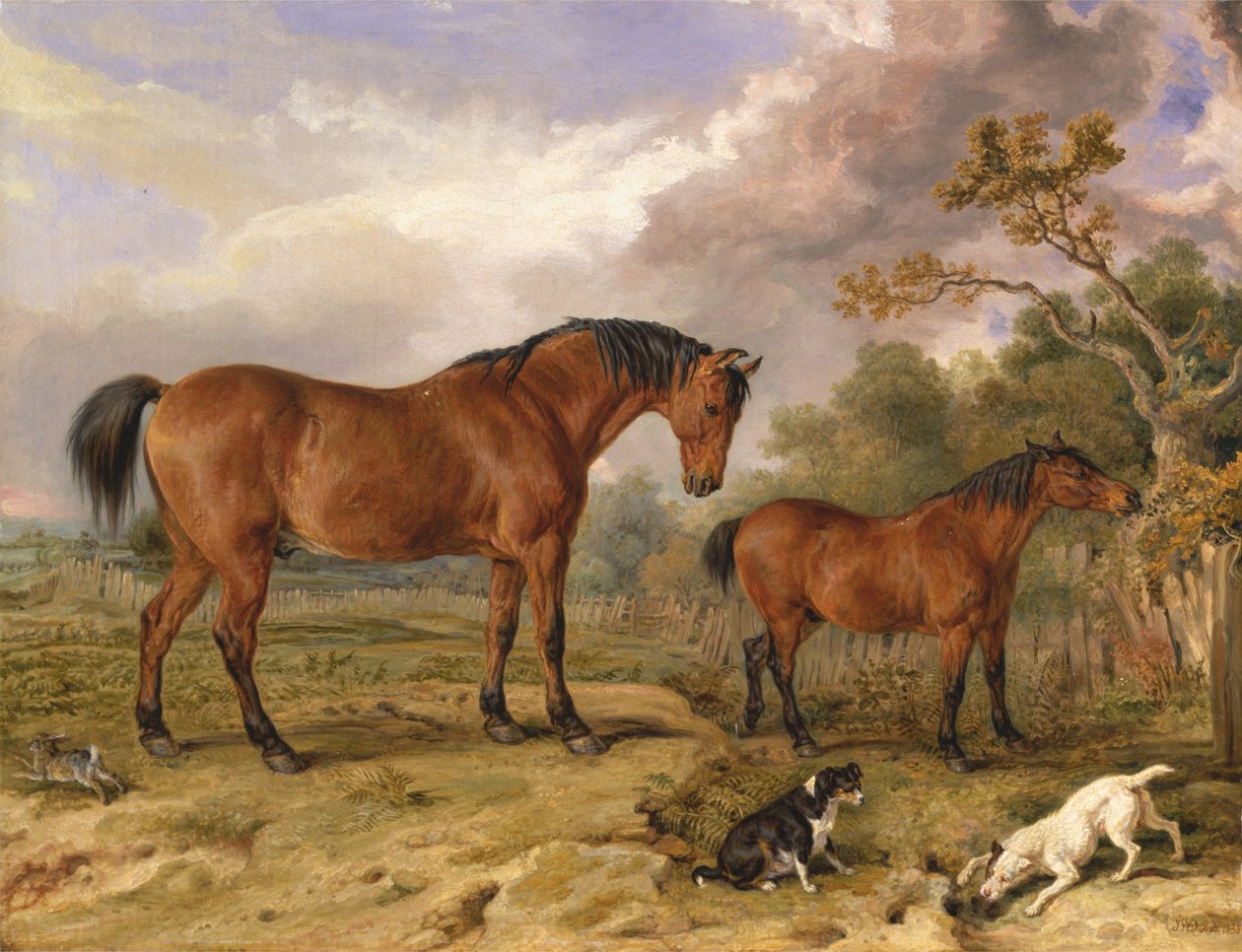 Portrett av Reformer, Blucher, Tory and Crib, the Property of Rowland Alston, Esq., M.P. av James Ward