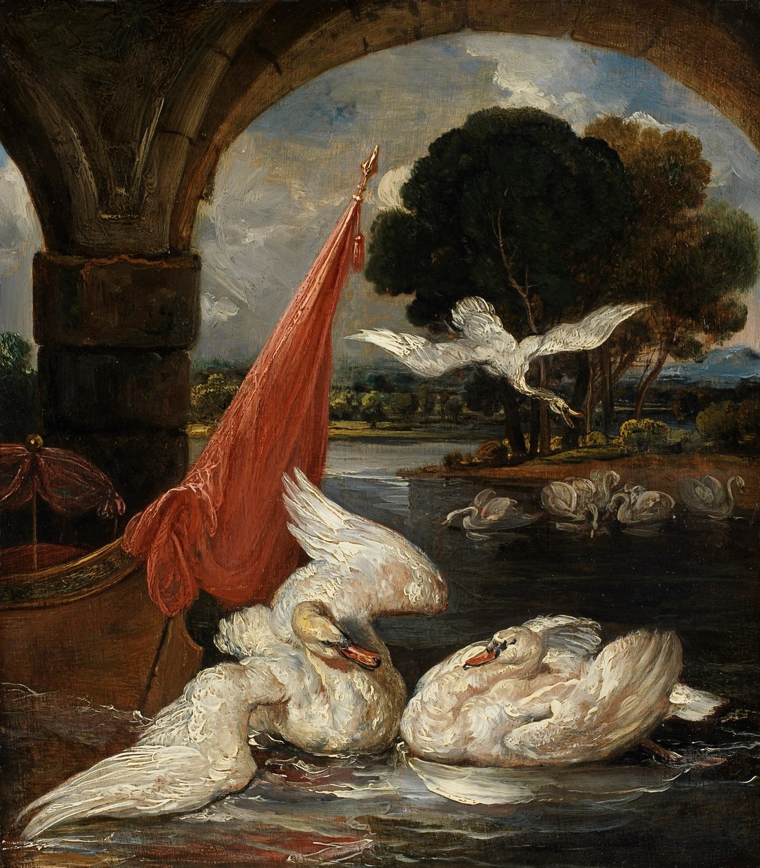 The Descent of the Swan, illustrasjon for 