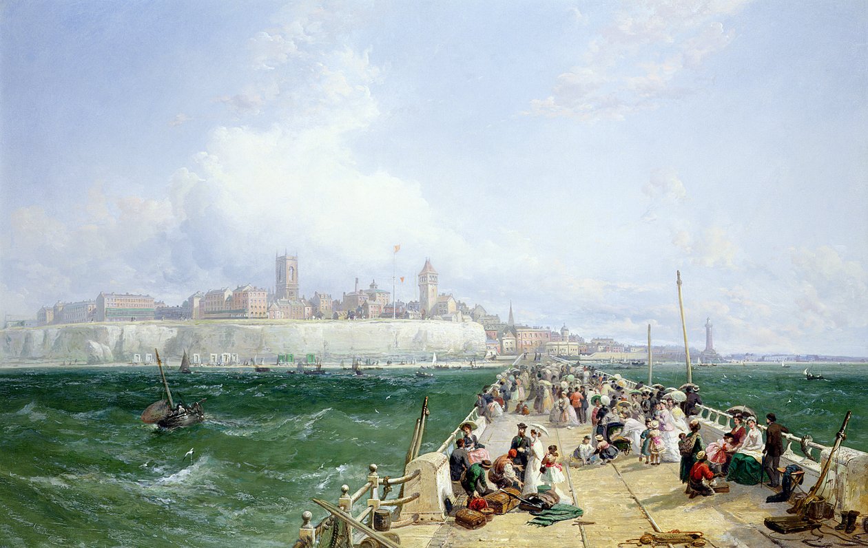 En utsikt over Margate fra bryggen, 1868 av James Webb