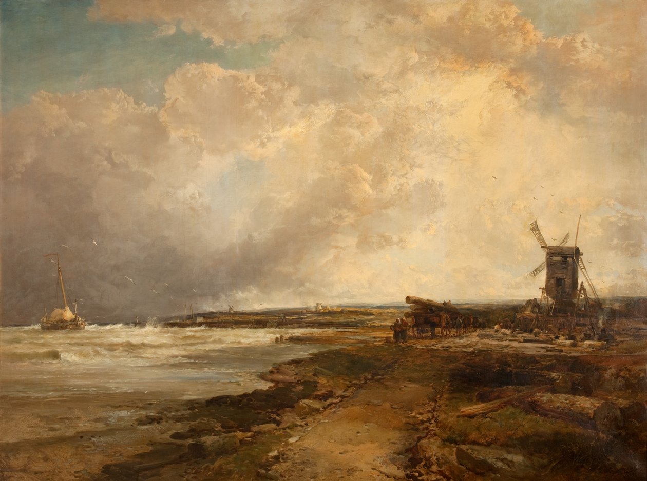 Etter et tordenvær på Sussex-kysten, 1882-83 av James Webb