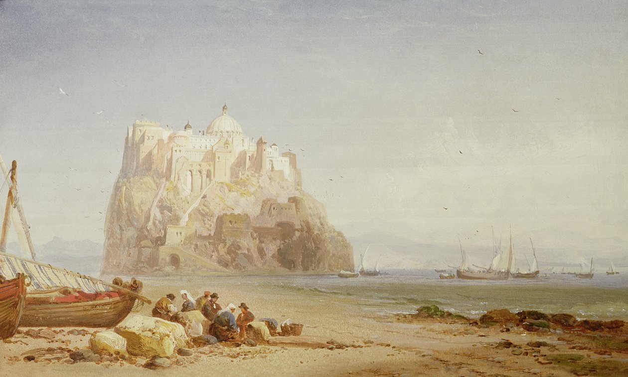 Slottet i Ischia, Napoli av James Webb