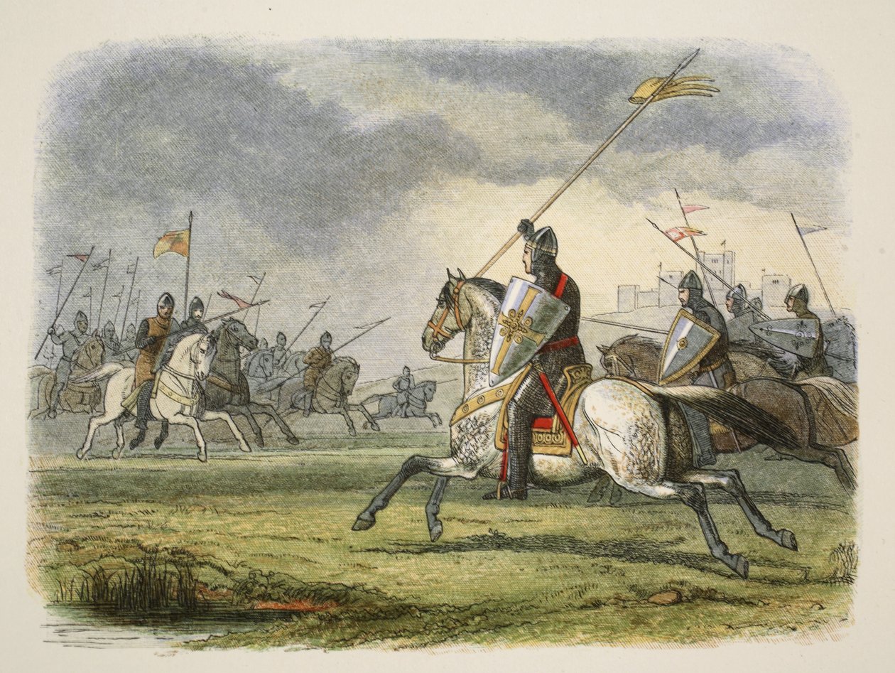 William the Lion tatt til fange, fra A Chronicle of England BC 55 til AD 1485, pub. London, 1863 av James William Edmund Doyle