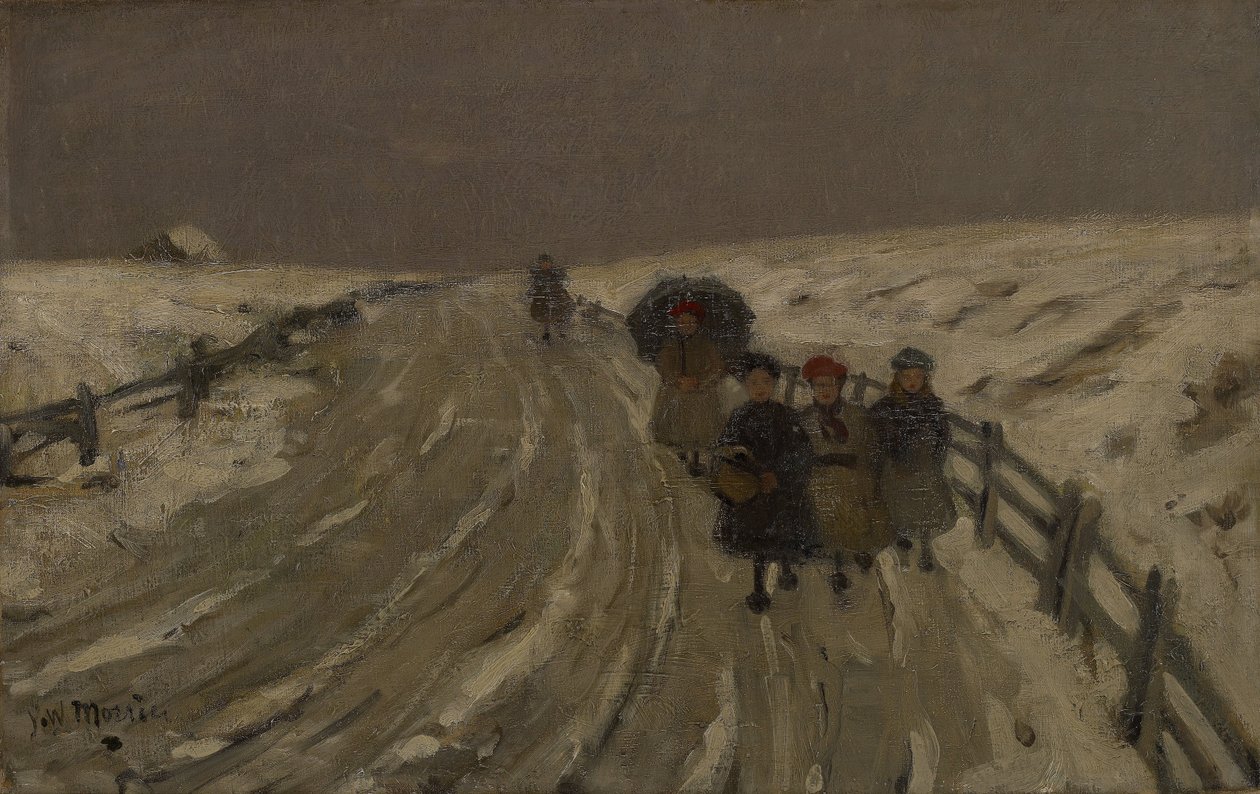 Tilbake fra skolen av James Wilson Morrice