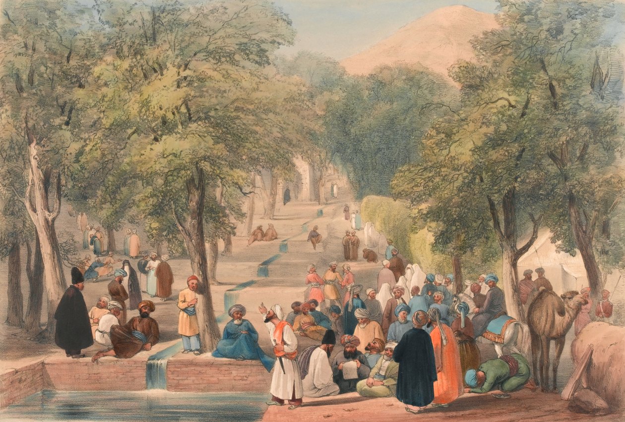 'The Avenue at Baber's [sic] Tomb' av James (after) Atkinson