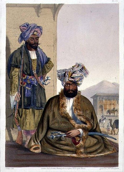 Gool Mahommed Kaun, King of the Ghilgies, plate 25 fra 