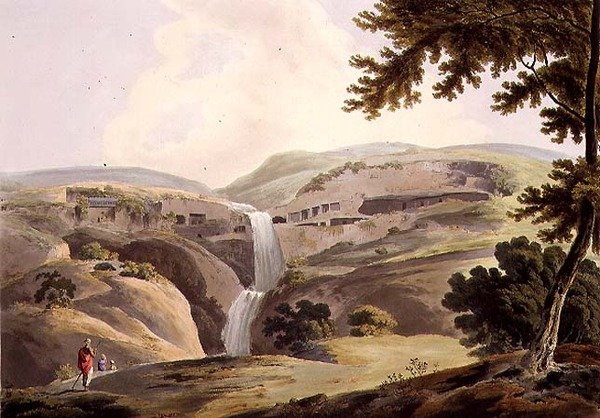 The Mountain of Ellora, 3rd view, plate III fra del 5 av 
