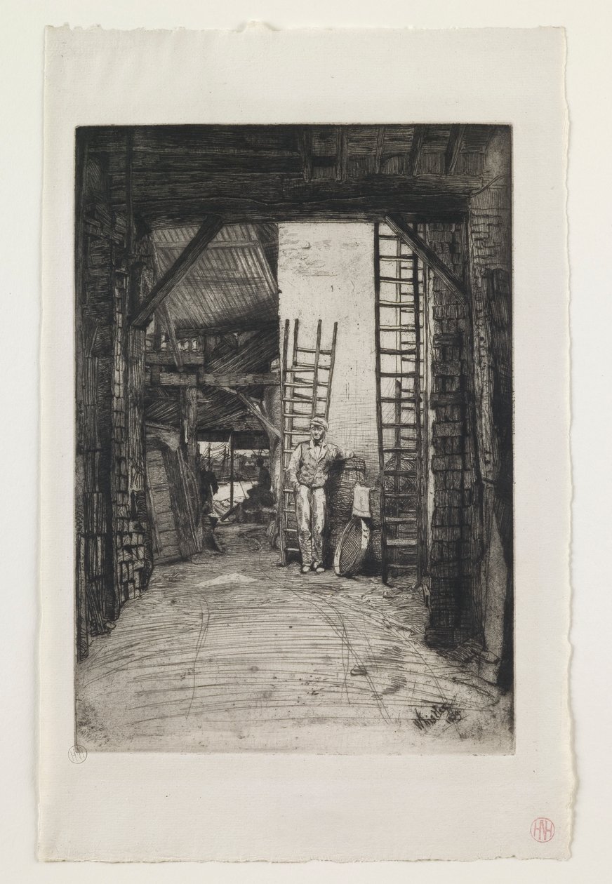 W. Jones, Limeburner, Thames Street av James Abbott McNeill Whistler