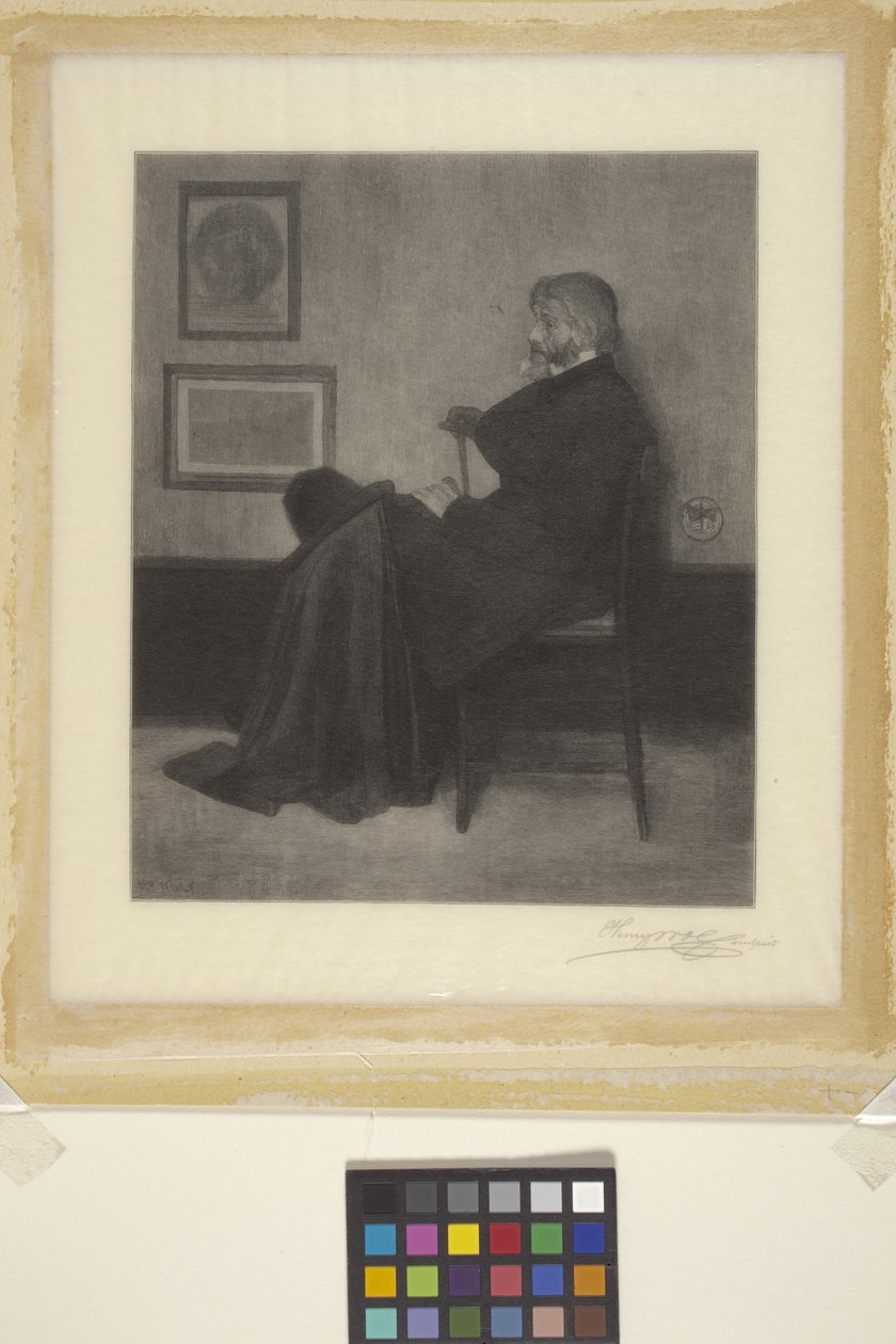 Thomas Carlyle (tregravering) av James Abbott McNeill (attr.to) Whistler