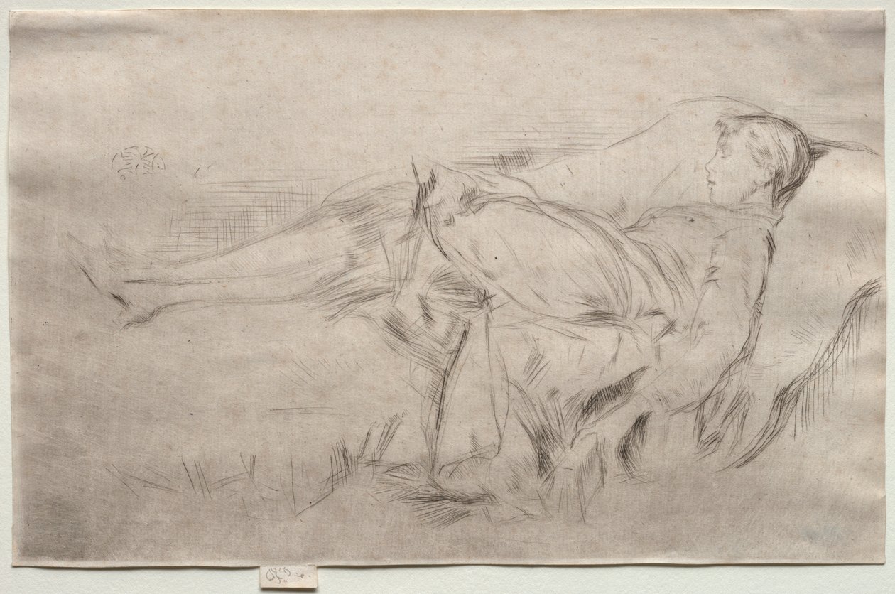 Et barn på en sofa, nr. 2. av James Abbott McNeill Whistler