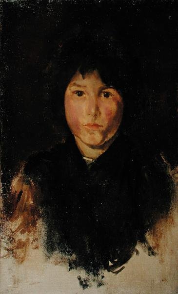 Et korsikansk barn (olje på lerret) av James Abbott McNeill Whistler