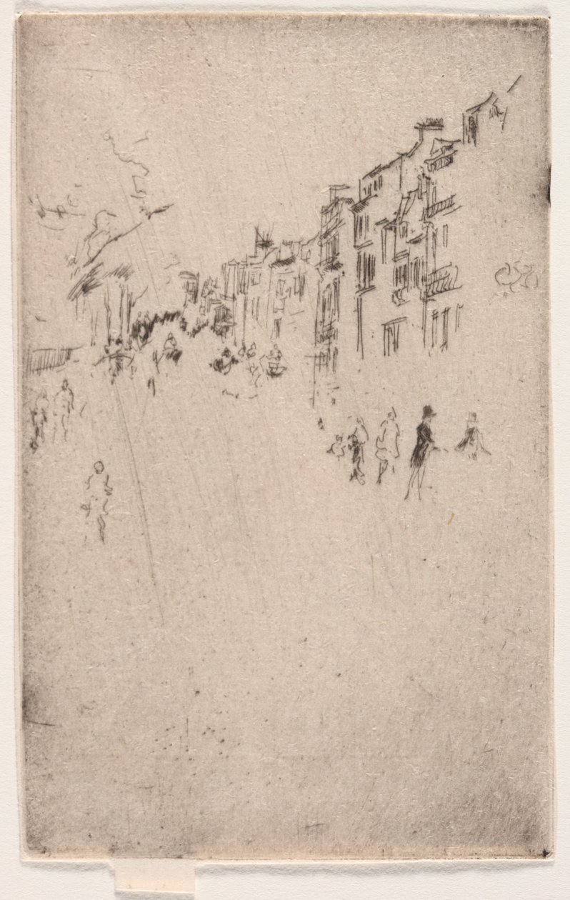 Et fragment av Piccadilly. av James Abbott McNeill Whistler