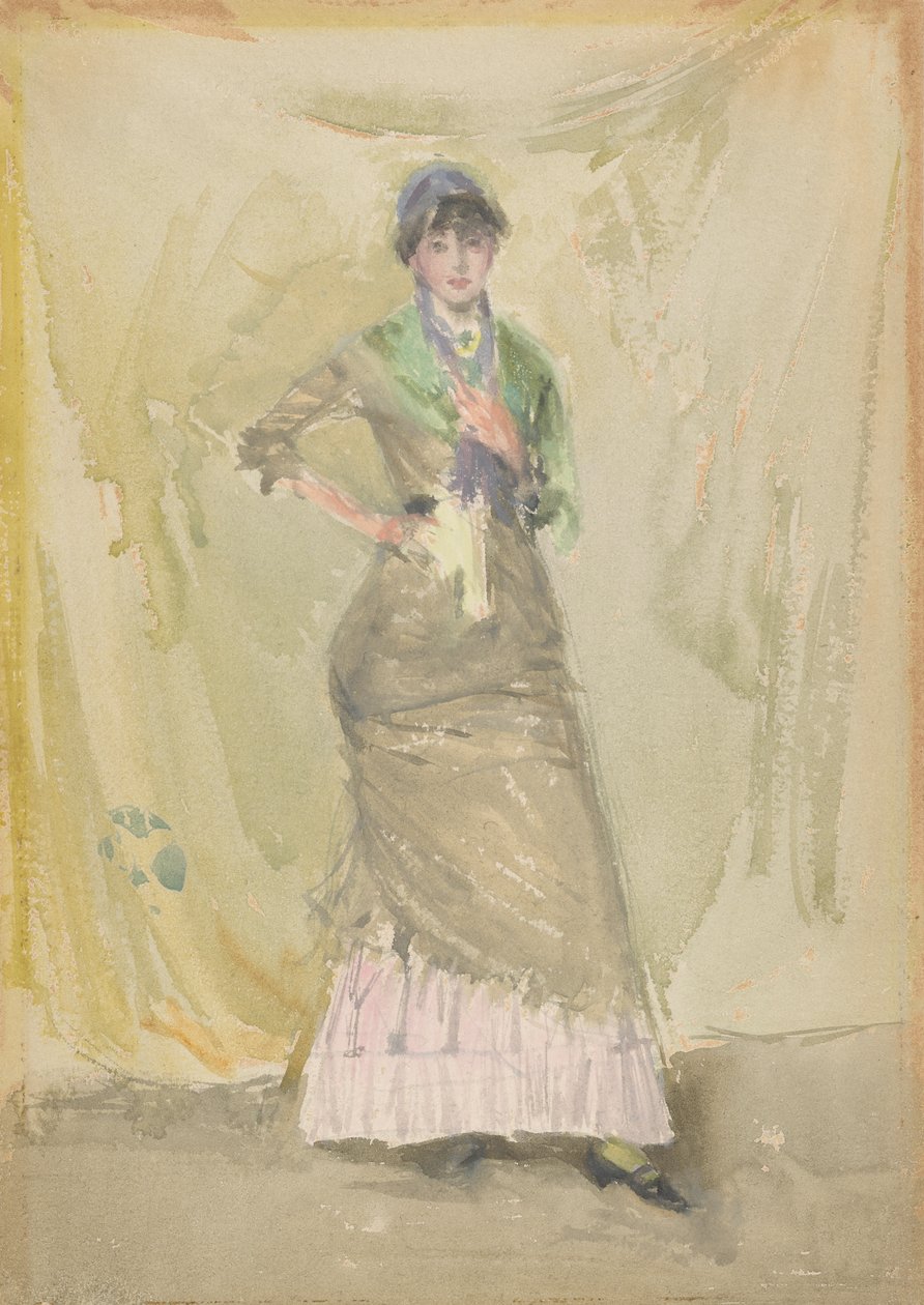 En notat i grønt, 1883-1884. av James Abbott McNeill Whistler