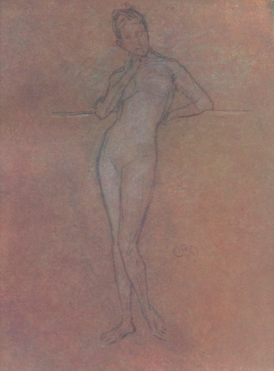 En nakenstudie, c1872, 1904 av James Abbott McNeill Whistler
